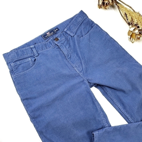 Vineyard Vines Youths Blue  Corduroy Pants Boys 18 - Picture 2 of 10